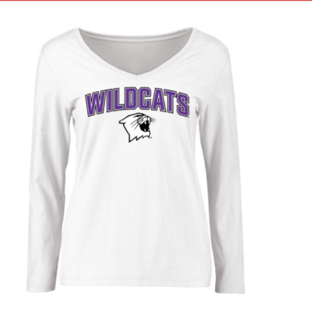 Northwestern Wildcats Women's Proud Mascot Long Sleeve T-Shirt